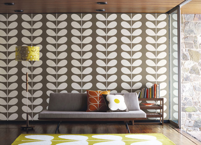 Curtain World Wallpaper - Orla Kiely Design